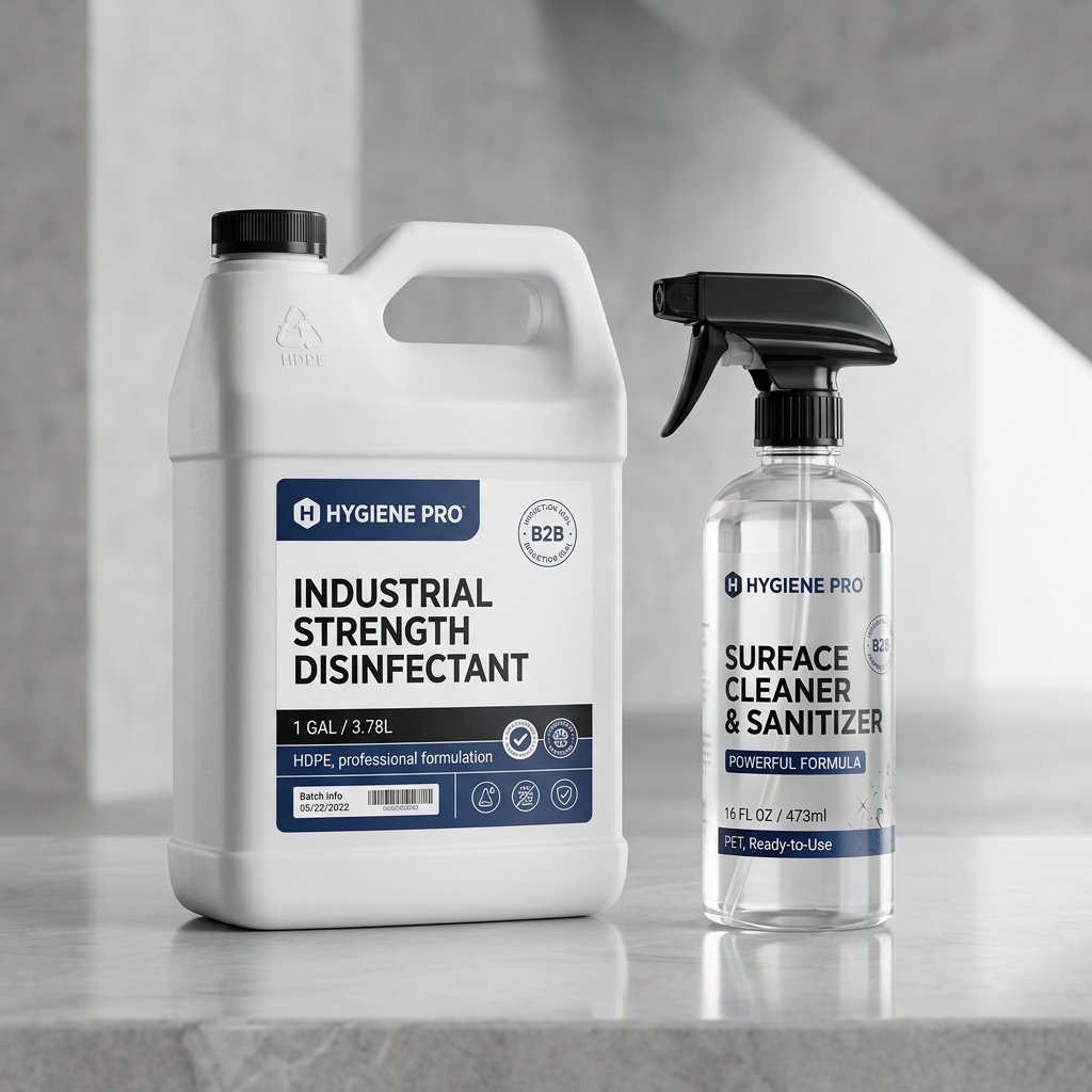 HDPE and PET Household Containers