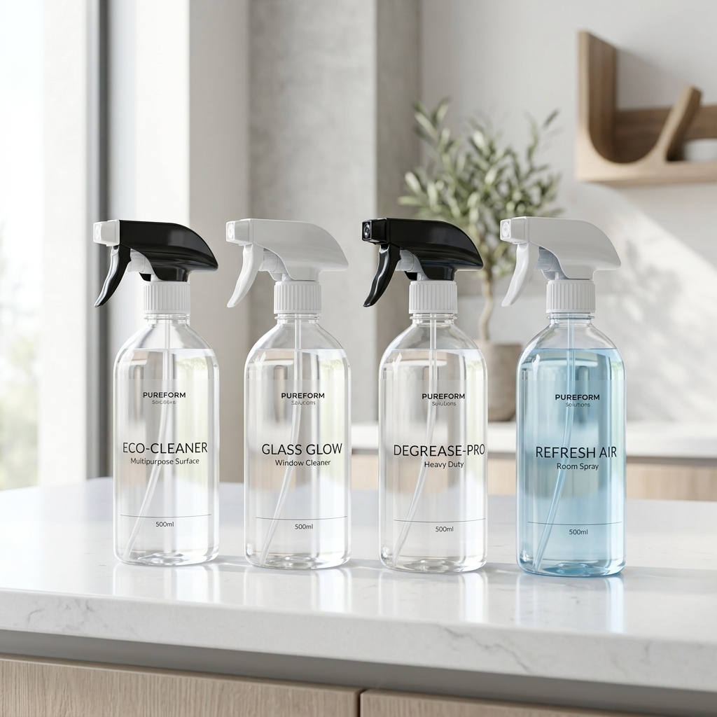 Clear PET Spray Bottles