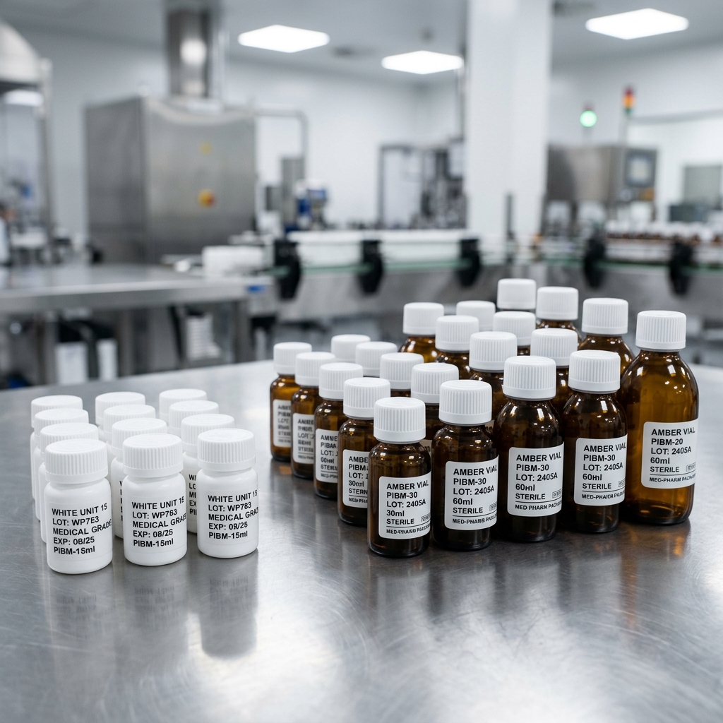 Precision IBM pharmaceutical bottles