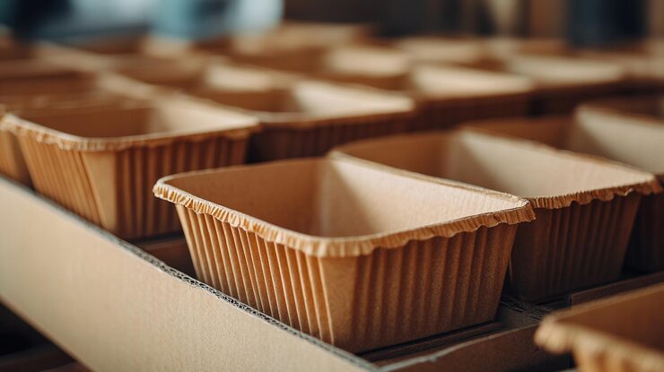 Bottles packed in trays ready for automated depalletizing and high-speed filling